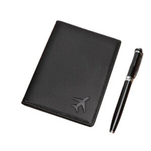 Echt lederen herenpaspoorthouder voor reisaccessoires Paspoortportemonnee Schapenvacht Kaartenhouder Portemonnee - AliExpress 1524