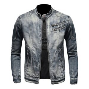 Hoge kwaliteit lente herenmode casual sport Europese en Amerikaanse denim jack met ritssluiting M-4XL jassen voor heren herenjas - AliExpress 200000343