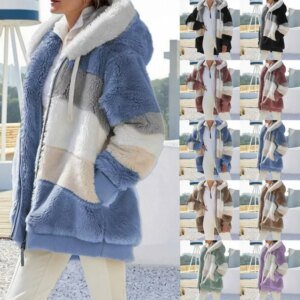Oversized Jas Voor Vrouwen 2023 Nieuwe Herfst Winter Warm Pluche Pocket Capuchon Streetwear Losse Dame Bovenkleding Jas Roupas Feminina - AliExpress 200000345