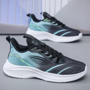 Sportschoenen voor heren 2025, zomer nieuwe mesh lichtgewicht platte slijtvaste outdoor loopschoenen trendy veterschoenen heren - AliExpress 201768104